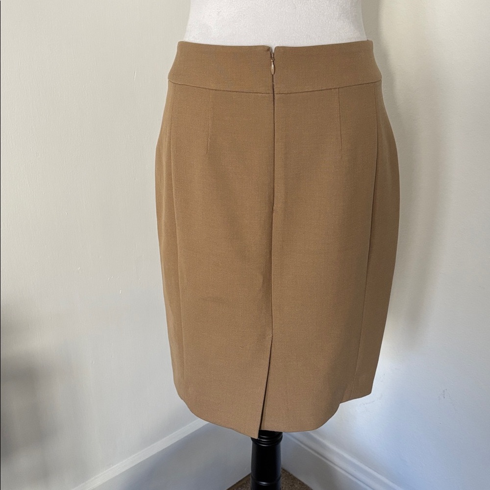 Loft Camel Pencil Skirt Size 4 - Picture 5 of 7